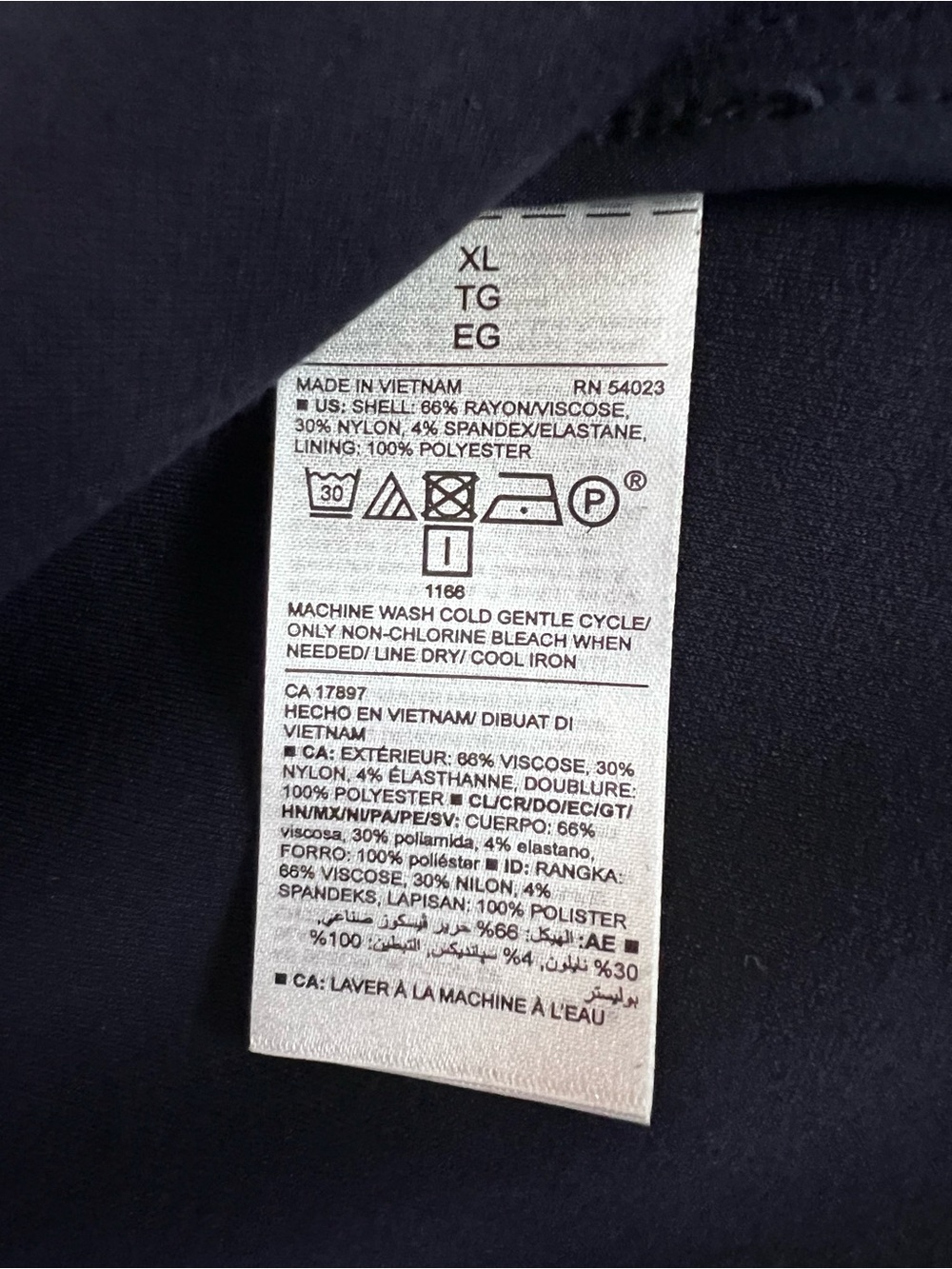 Old Navy Classic Ponte Knit Blazer Navy Blue XL - Picture 7 of 7